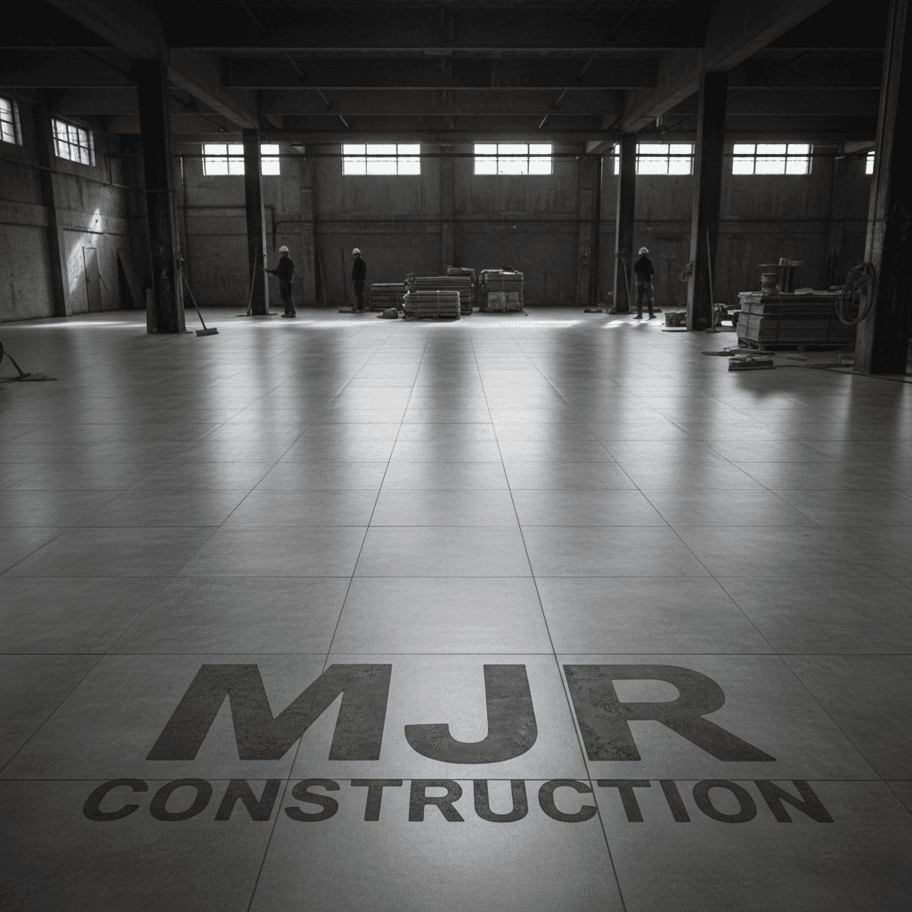 Large-scale commercial flooring project with consistent professional installation