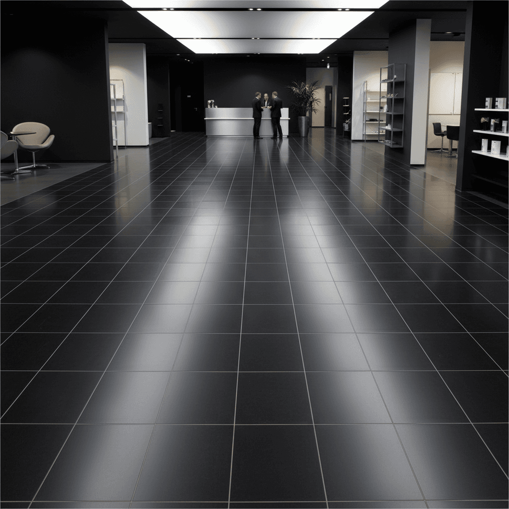 Commercial flooring installation